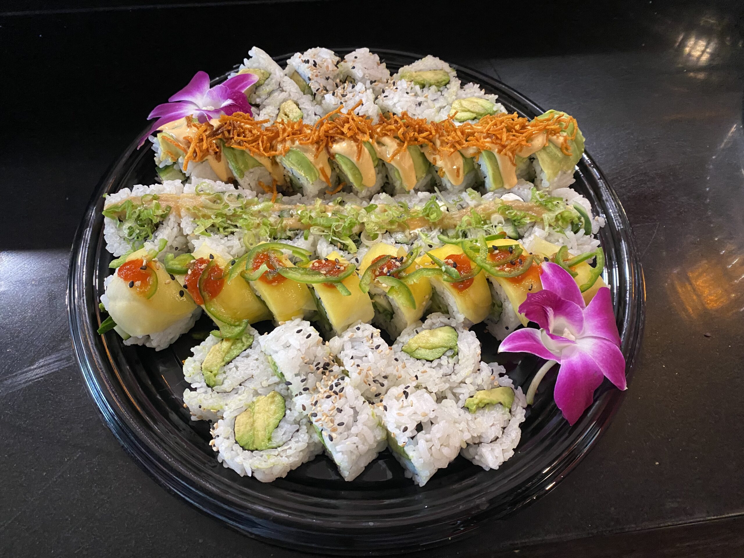 Small Vegetarian Sushi Roll Platter